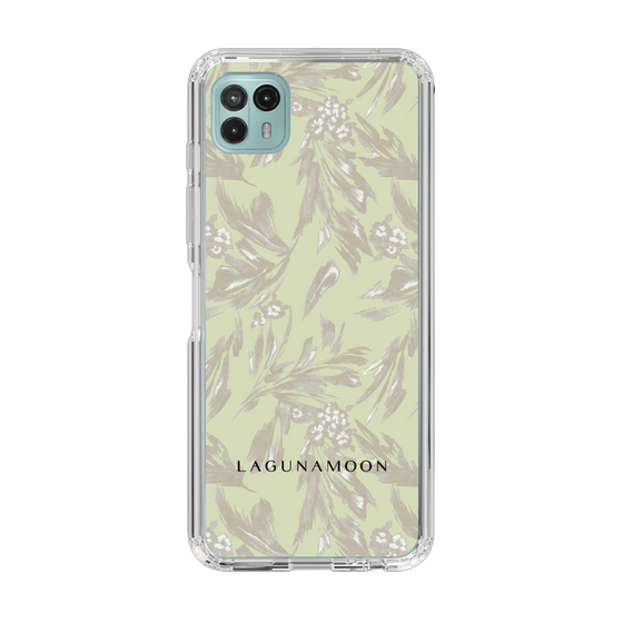 Slim Protection Case［ LAGUNAMOON - BotanicalJacquard - White×Beige ］