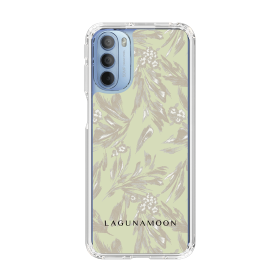 Slim Protection Case［ LAGUNAMOON - BotanicalJacquard - White×Beige ］