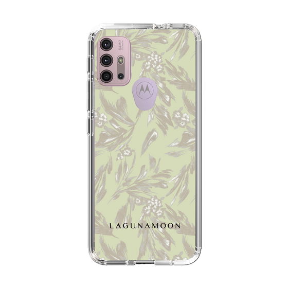 Slim Protection Case［ LAGUNAMOON - BotanicalJacquard - White×Beige ］