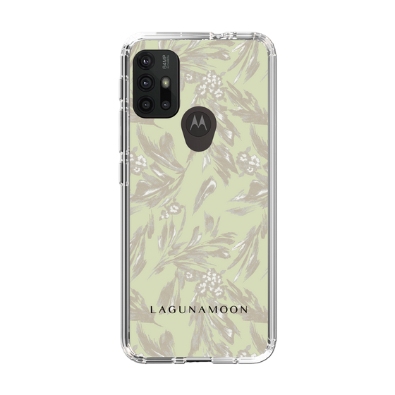 Slim Protection Case［ LAGUNAMOON - BotanicalJacquard - White×Beige ］
