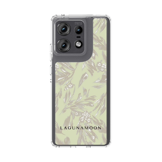 Slim Protection Case［ LAGUNAMOON - BotanicalJacquard - White×Beige ］