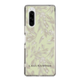 Slim Protection Case［ LAGUNAMOON - BotanicalJacquard - White×Beige ］