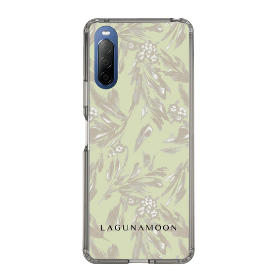 Slim Protection Case［ LAGUNAMOON - BotanicalJacquard - White×Beige ］