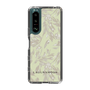 Slim Protection Case［ LAGUNAMOON - BotanicalJacquard - White×Beige ］