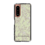 Slim Protection Case［ LAGUNAMOON - BotanicalJacquard - White×Beige ］