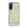 Slim Protection Case［ LAGUNAMOON - BotanicalJacquard - White×Beige ］