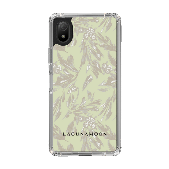 Slim Protection Case［ LAGUNAMOON - BotanicalJacquard - White×Beige ］