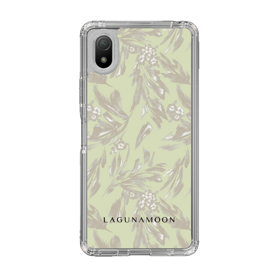 Slim Protection Case［ LAGUNAMOON - BotanicalJacquard - White×Beige ］
