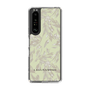 Slim Protection Case［ LAGUNAMOON - BotanicalJacquard - White×Beige ］