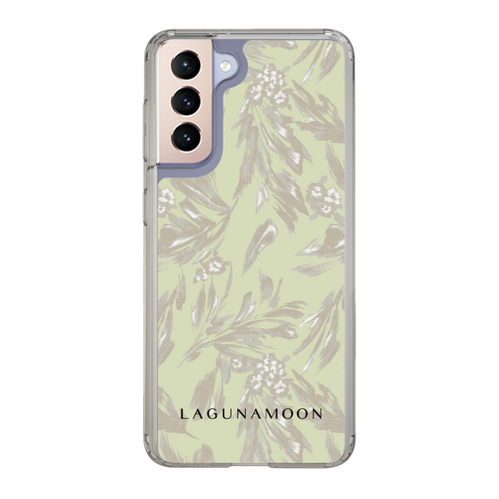 Slim Protection Case［ LAGUNAMOON - BotanicalJacquard - White×Beige ］