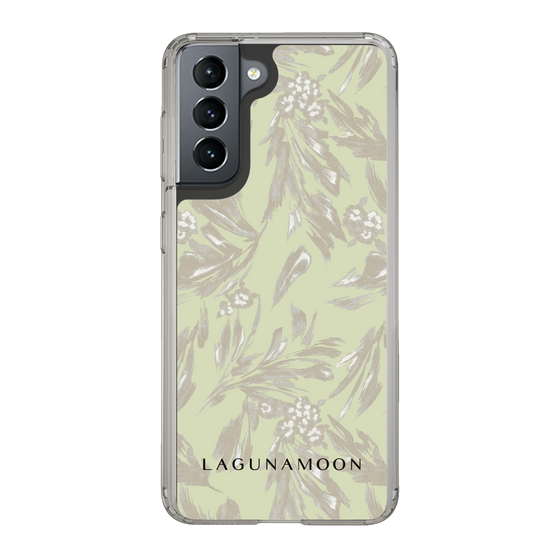 Slim Protection Case［ LAGUNAMOON - BotanicalJacquard - White×Beige ］
