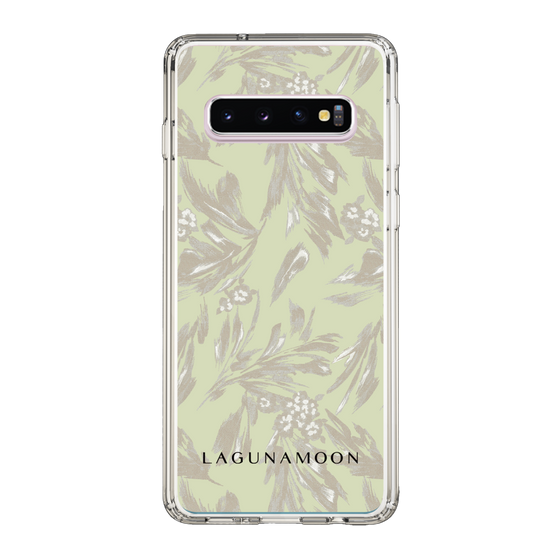 Slim Protection Case［ LAGUNAMOON - BotanicalJacquard - White×Beige ］