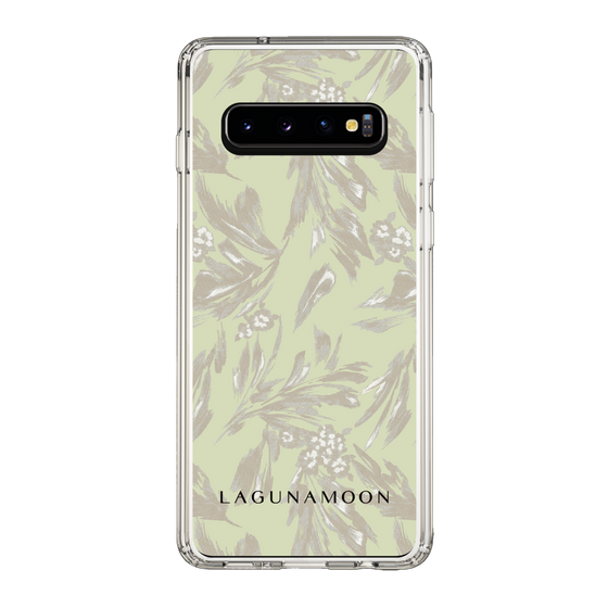 Slim Protection Case［ LAGUNAMOON - BotanicalJacquard - White×Beige ］