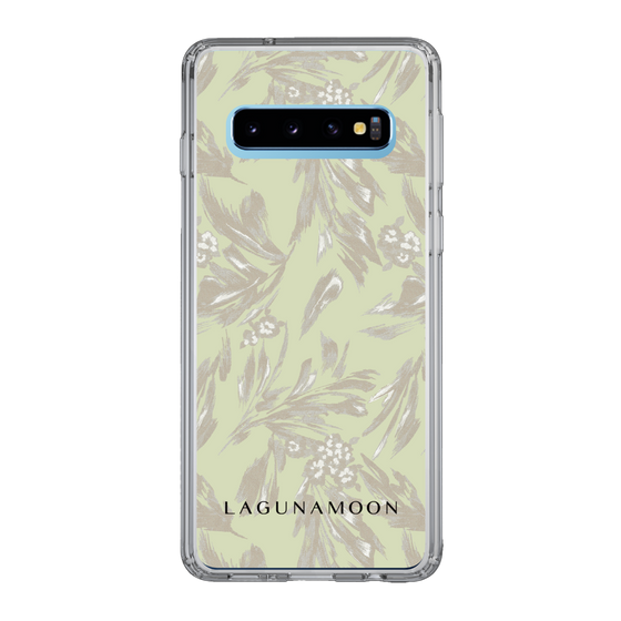 Slim Protection Case［ LAGUNAMOON - BotanicalJacquard - White×Beige ］