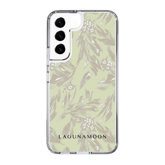 Slim Protection Case［ LAGUNAMOON - BotanicalJacquard - White×Beige ］