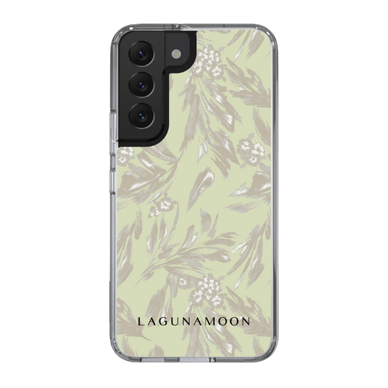 Slim Protection Case［ LAGUNAMOON - BotanicalJacquard - White×Beige ］