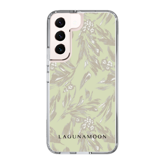 Slim Protection Case［ LAGUNAMOON - BotanicalJacquard - White×Beige ］