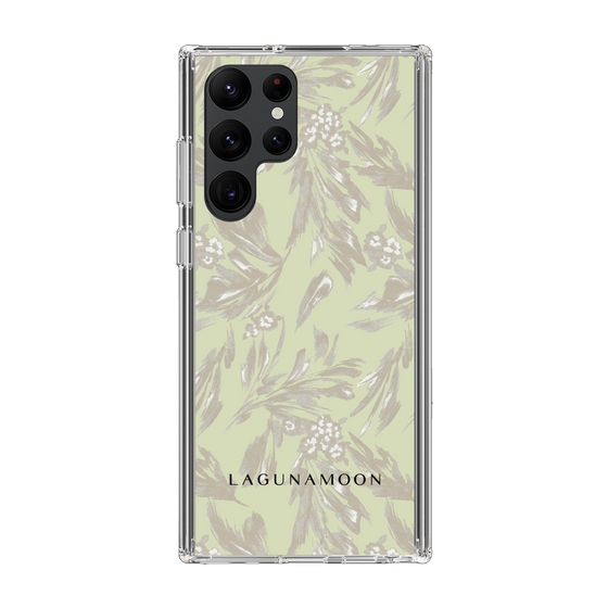 Slim Protection Case［ LAGUNAMOON - BotanicalJacquard - White×Beige ］