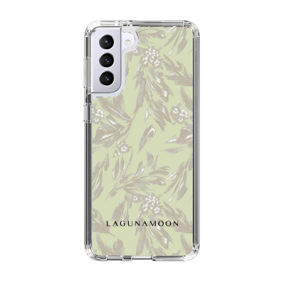 Slim Protection Case［ LAGUNAMOON - BotanicalJacquard - White×Beige ］