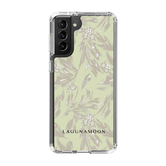 Slim Protection Case［ LAGUNAMOON - BotanicalJacquard - White×Beige ］