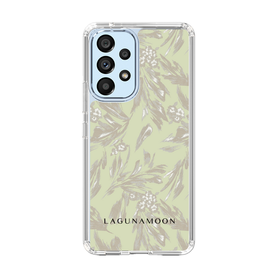 Slim Protection Case［ LAGUNAMOON - BotanicalJacquard - White×Beige ］