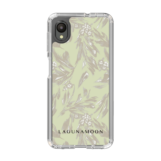 Slim Protection Case［ LAGUNAMOON - BotanicalJacquard - White×Beige ］