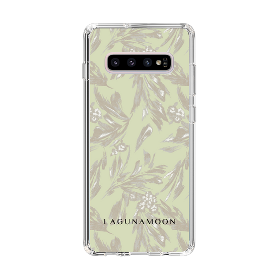 Slim Protection Case［ LAGUNAMOON - BotanicalJacquard - White×Beige ］