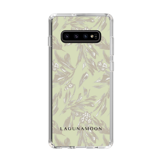 Slim Protection Case［ LAGUNAMOON - BotanicalJacquard - White×Beige ］