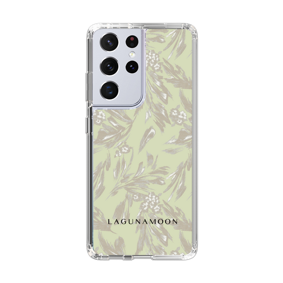 Slim Protection Case［ LAGUNAMOON - BotanicalJacquard - White×Beige ］