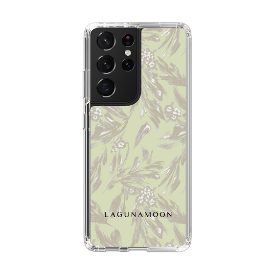 Slim Protection Case［ LAGUNAMOON - BotanicalJacquard - White×Beige ］