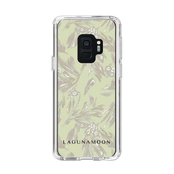 Slim Protection Case［ LAGUNAMOON - BotanicalJacquard - White×Beige ］