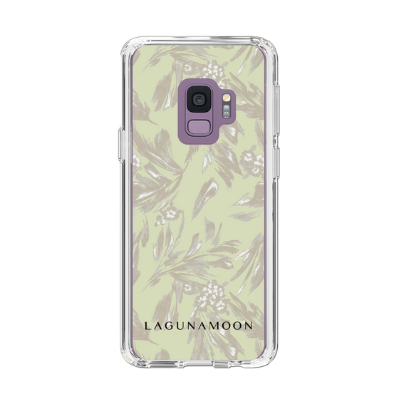 Slim Protection Case［ LAGUNAMOON - BotanicalJacquard - White×Beige ］