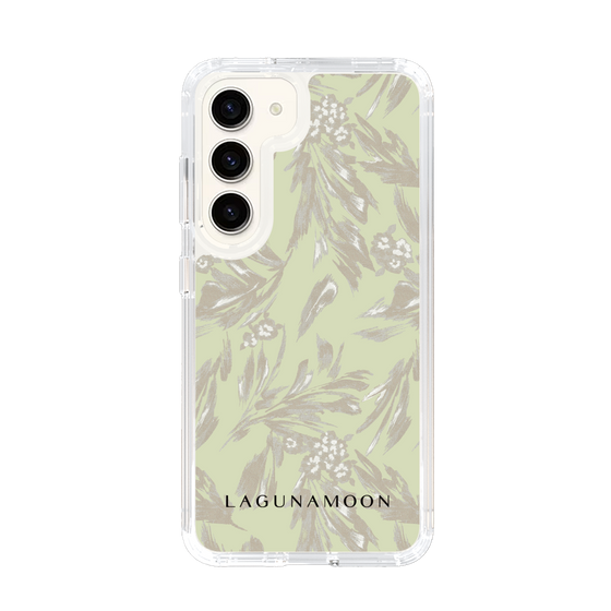 Slim Protection Case［ LAGUNAMOON - BotanicalJacquard - White×Beige ］