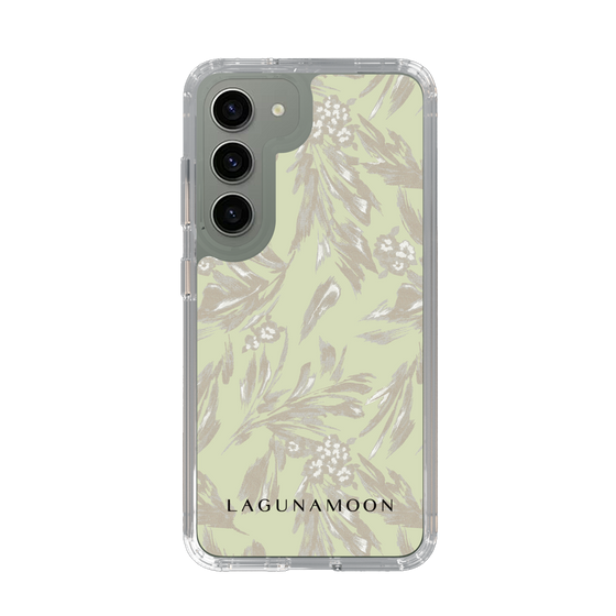 Slim Protection Case［ LAGUNAMOON - BotanicalJacquard - White×Beige ］