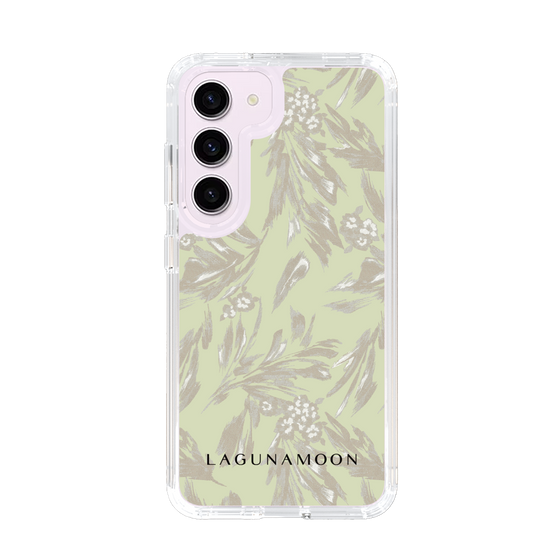 Slim Protection Case［ LAGUNAMOON - BotanicalJacquard - White×Beige ］