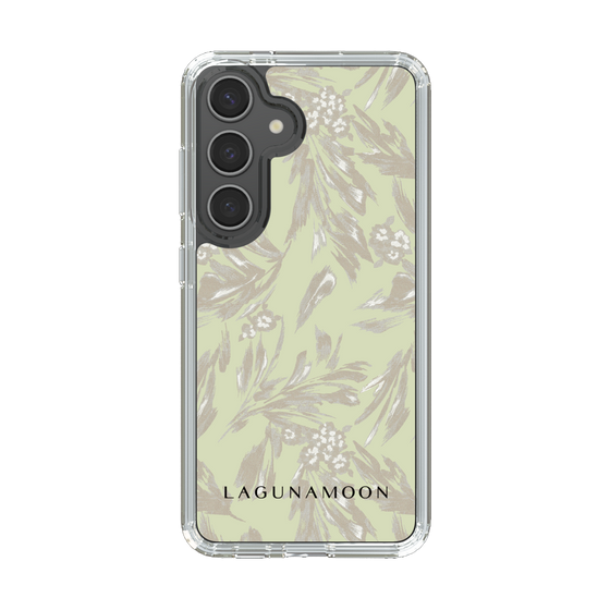 Slim Protection Case［ LAGUNAMOON - BotanicalJacquard - White×Beige ］