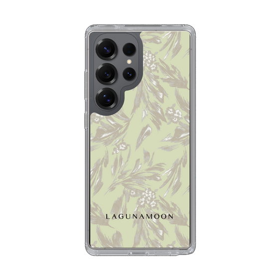 Slim Protection Case［ LAGUNAMOON - BotanicalJacquard - White×Beige ］