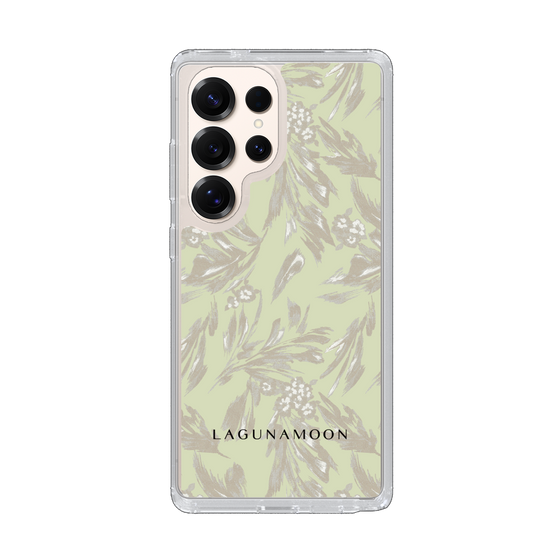 Slim Protection Case［ LAGUNAMOON - BotanicalJacquard - White×Beige ］