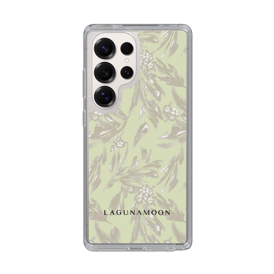 Slim Protection Case［ LAGUNAMOON - BotanicalJacquard - White×Beige ］