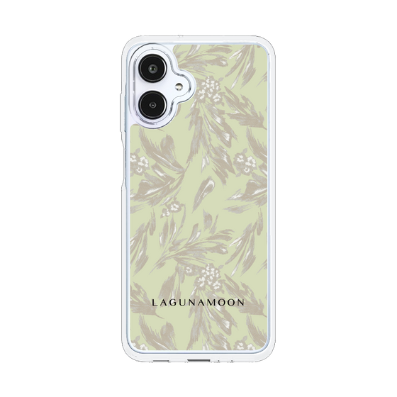 Slim Protection Case［ LAGUNAMOON - BotanicalJacquard - White×Beige ］