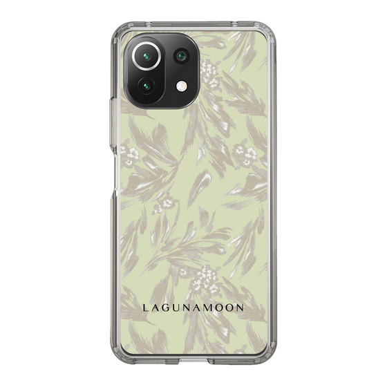Slim Protection Case［ LAGUNAMOON - BotanicalJacquard - White×Beige ］