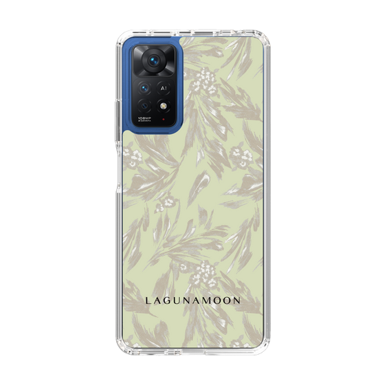 Slim Protection Case［ LAGUNAMOON - BotanicalJacquard - White×Beige ］