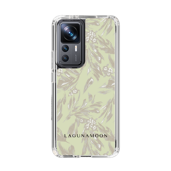 Slim Protection Case［ LAGUNAMOON - BotanicalJacquard - White×Beige ］