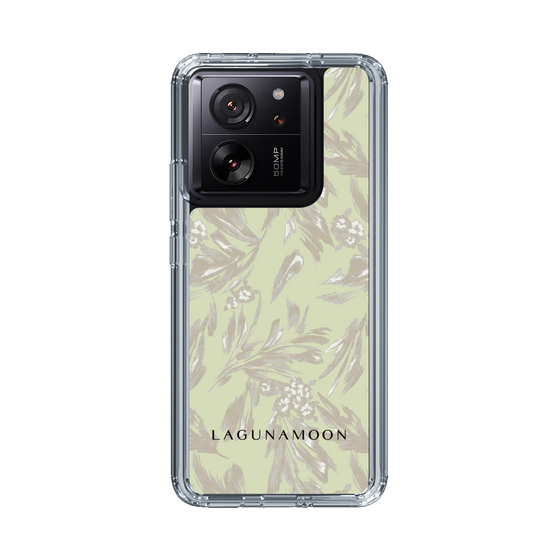 Slim Protection Case［ LAGUNAMOON - BotanicalJacquard - White×Beige ］
