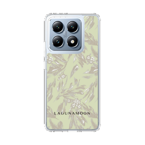 Slim Protection Case［ LAGUNAMOON - BotanicalJacquard - White×Beige ］