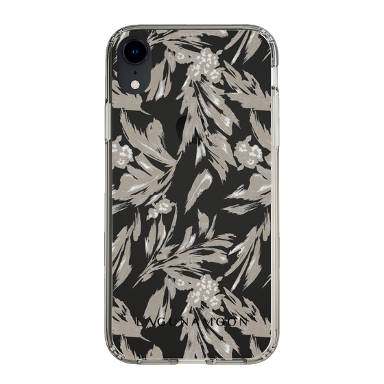 Slim Protection Case［ LAGUNAMOON - BotanicalJacquard - Clear×Beige ］