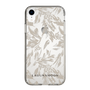 Slim Protection Case［ LAGUNAMOON - BotanicalJacquard - Clear×Beige ］