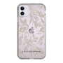 Slim Protection Case［ LAGUNAMOON - BotanicalJacquard - Clear×Beige ］