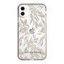 Slim Protection Case［ LAGUNAMOON - BotanicalJacquard - Clear×Beige ］