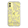 Slim Protection Case［ LAGUNAMOON - BotanicalJacquard - Clear×Beige ］